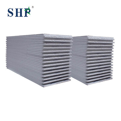 Galvanized Steel Sheet Rock Wool Insulated Roof and Wall Sandwich Panel for Cleanroom
