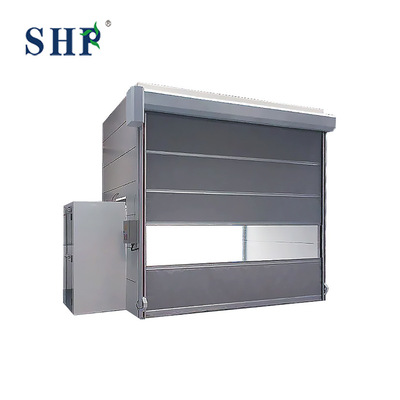 Automatic High Speed Roller Clean Room Door Pvc Fabric Rise Overhead Roll Up Roller Shutter Door